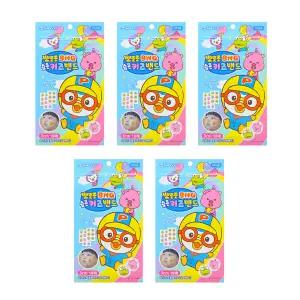 뽀로로 BNG 습윤 키즈밴드 18매 하이드로콜로이드 캐릭터 원형밴드 x 5개
