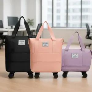 3단 접이식 바퀴 이동식 여행용 대용량 가방 보스턴백 보부상가방 보스턴백 쇼퍼백