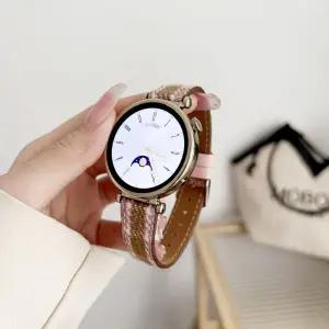 갤럭시워치6 클래식 43mm 47mm 스트랩 격자무늬 가죽밴드 시계줄 실리콘 나일론 휴대폰용품 밀레니즈 루프