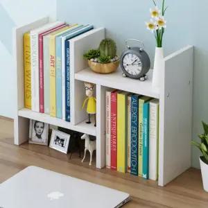 미니 데스크 수납장 정리함 책장 책꽂이 나무 선반 책상 사무실