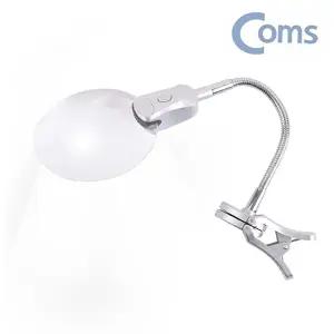 고품질 B집게 거치대 무테 LED 조명 돋보기 확대경 확대경 LED돋보기 LED확대경 WFHU55N