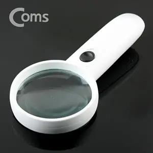 고품질 BLED 조명 확대경 손잡이 돋보기 3배율 렌즈 75mm 확대경 LED돋보기 LED확대경 WFHU55U