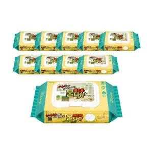 베이킹소다 세제티슈 청소 캡형 물티슈 70매 10개 일회용물 소포 다용도 방물 형물 도물 걸레물 소물