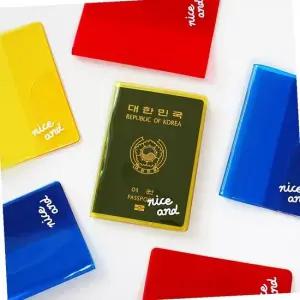 여권지갑 클리어 컬러 여권 커버 여권커버 여권꾸미기