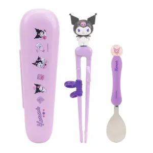 쿠로미 맥스젓가락 스푼 케이스 3P세트수저 캐릭터식기 이유용품 아동 유아 멀티