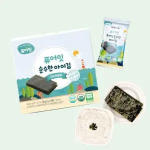 퓨어잇 오가닉 순수한 아이김 김앤천일염 아기반찬