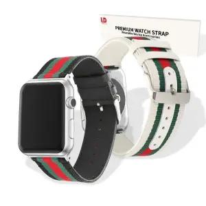 리빙듀오 애플워치 스트랩 라인 가죽시계줄 디자인 패션소품 아이템 칼라 교체 손목