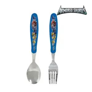 아머드 사우루스 베이직 스푼포크어린이숟가락 캐릭터 키즈 세트