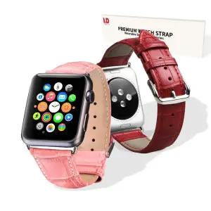 리빙듀오 애플워치 스트랩 리얼 가죽 컬러 시계줄 디자인 패션소품 아이템 칼라 교체 손목