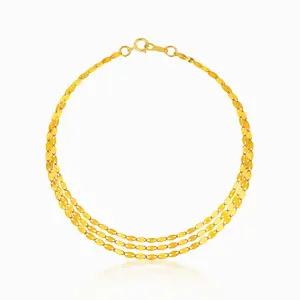 [한국금다이아몬드] 순금 팔찌 잠자리 체인 세줄 24K