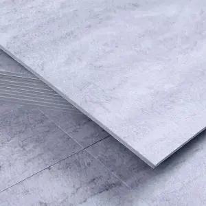 3T 점착식 데코타일 무광 트레버틴 그레이 AZTL15바닥보수 인테리어 베란다시공 사무공간 다용도 장판 셀프