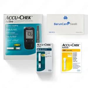 로슈 아큐첵 액티브 혈당측정기+시험지50+정품침110+솜100