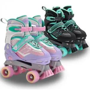 고품질 천연 섬유 롤러 스케이트 휠 포함 인라인 스케이트 (WFKNNVY)