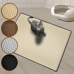 고양이 화장실매트 벌집 사막화방지 /벌집엠보/더블엠보 웨빙테두리 모래매트
