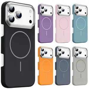 아이폰17 16 15 14 13 12 11 플러스 프로 맥스 에어 하드 맥세이프 메탈 카메라 프레임 매트 핸드폰 케이스