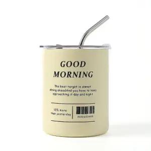 ( )보온보냉 스테인리스 빨대 텀블러 320ml 뚜껑텀블러