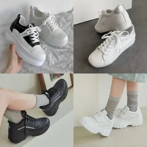 여자 여성 7cm 9cm 키높이 운동화 통굽 스니커즈 스탠딩화