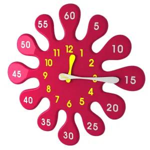 마젠타물방울시계-무소음/벽시계/숫자공부/교육용 /수학공부