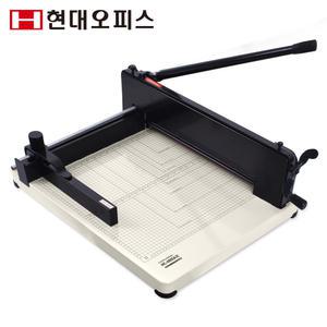 [현대오피스] 작두형재단기 HC-600 A3 최대 400매 대용량 작두재단기 페이퍼가이드&원고대 안전커버 눈금판