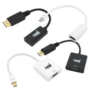 넥시 DP 케이블 젠더 컨버터 디스플레이포트 변환 DP TO DVI HDMI RGB MINI