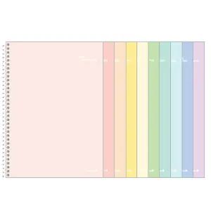 모닝글로리 12000 K-2판 파스텔 컬러 스프링노트(10권세트) 줄있는노트 공책