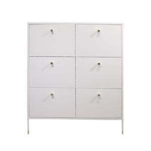 퍼니엘 6칸서랍장/캐비넷 철제 넉넉한 수납 캐비닛 스틸 3단 튼튼한 옷장 옷보관 사무실