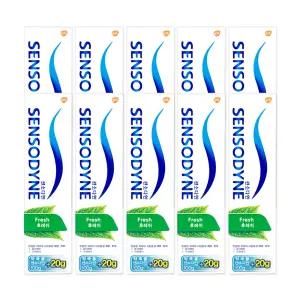 센소다인 후레쉬 치약 120g x 10개 / 시린이개선효과.충치예방