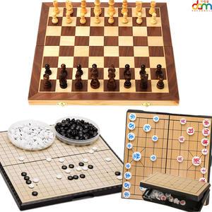 고급 원목 접이식 자석 체스 체스판 보드게임 바둑 바둑판 장기 장기판 오목판