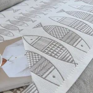 [텐바이텐]면자가드 피쉬 물고기 패턴 소파패드 4인용