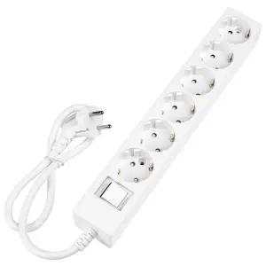 홈365 국산 과부하차단 멀티탭 6구 0.7m / 16A 접지 절전