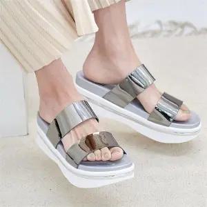 [오노마] ONM 통굽 슬리퍼 볼드밴딩신발 데일리 키높이 중년신발 (S8648064)