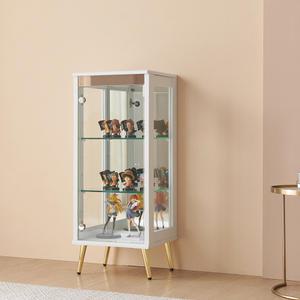 골드-프리미엄 400-3단 유리 장식장 거실 진열장 미니 양주장