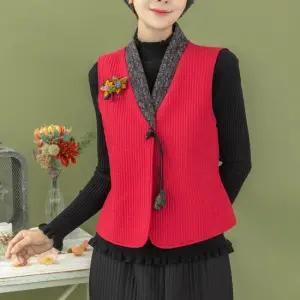 정갈 누빔 조끼   미시옷 빅사이즈 엄마옷 생활한복 중년 여성 마담