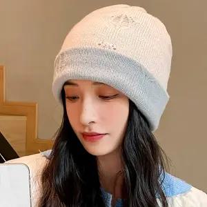 따뜻한 빈티지 비니 털모자 롱비니 남성/여성 겨울 모자