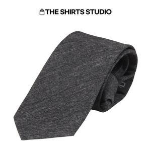 [더셔츠스튜디오]그레이 울혼방 멜란 자동넥타이