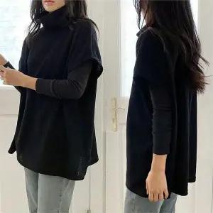 [오노마] ONM 빅사이즈 NO 골지하이넥폴라조끼 K445H211 오버핏 (S9366627)