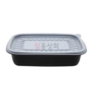 사각 죽용기 JH 1913 소 650ml 250세트 검정