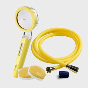 [듀벨]와이즈아이 비타민 샤워기 옐로우 + 컬러호스 세트 시트러스 레몬향