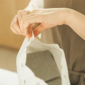 디어커스 그레이 원데이 수세미 엠보싱 100매 x4 다목적 다회용 설거지 주방 캠핑 수세미