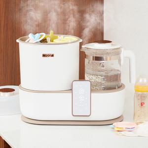 보아르 아가맘마 멀티 분유포트 스팀 젖병소독기 겸용 유리 전기 보온 포트기 쪽쪽이