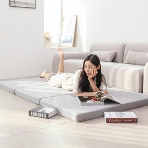 탄탄한 3단 접이식 매트리스 메모리폼 토퍼 수면 Q