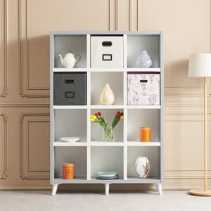 피타 수납정리함 멀티 4단 책장 다리형 1200