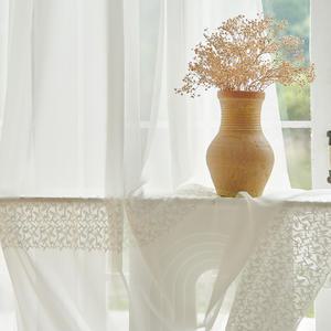 이음선없는 플라워가든/피오레 쉬폰 레이스 거실 창문 커튼