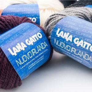 [얀스토어]이태리 라나가또 누오보아일랜드 100% 슈퍼 파인 메리노울 고급 수입 손 뜨개실 (5볼묶음)