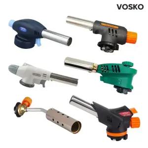 보스코 가스토치 캠핑용 자동점화 수동토치 액화방지 원터치 휴대용 바베큐