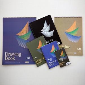 글로리아 스케치북 미색 5절 200g 18매 (상철 스프링)