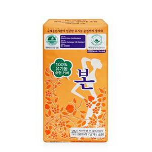 J2LOH 100% 유기농 순면커버 울트라 슬림 28P 오씨본 생리대 소형 28개입 5개 이강산닷컴