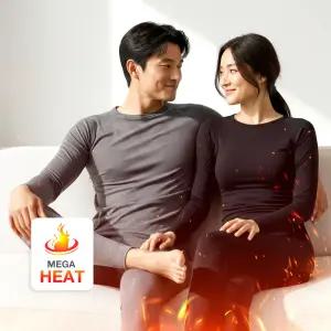 (메가히트) 발열내의 발열내복 남성 여성 피치기모 겨울 방한 보온 히트텍