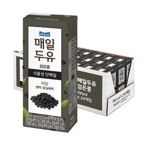 매일두유 검은콩 식물성 단백질 190ml x 48팩 / NU