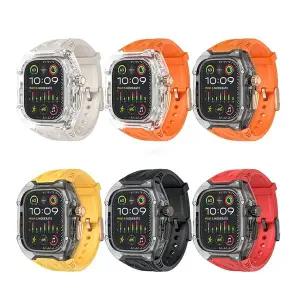 [모든지]애플워치11 10 9 8 7 6 SE 5 4 울트라3 2 1 익스트림 일체형 시계줄 스트랩 밴드 케이스